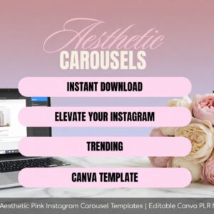 100 Trendy Pink-Themed Instagram Carousels