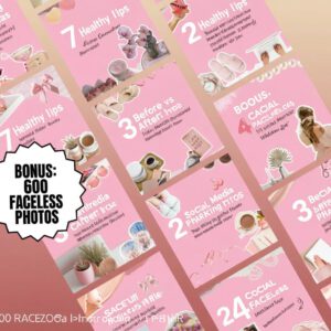 100 Trendy Pink-Themed Instagram Carousels