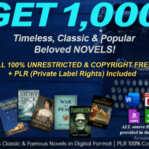 digital collection of 1,000 enduring & renowned classic novels