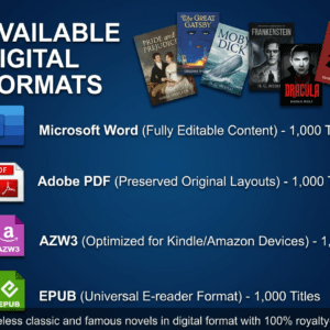 digital collection of 1,000 enduring & renowned classic novels