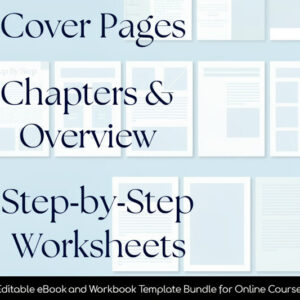 Editable Canva Templates for eBooks,Course Workbooks