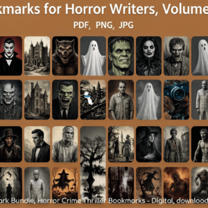 Dark Fiction Bookmarks: Horror & Thriller Edition