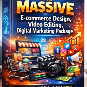 The Massive E-commerce Design,Video Editing,Digital Marketing Package