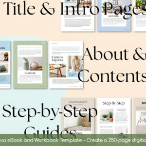 Templates for eBooks, Course Workbooks in Canva: How to Make an eBook