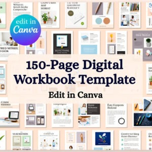 Editable Canva Templates for eBooks,Course Workbooks