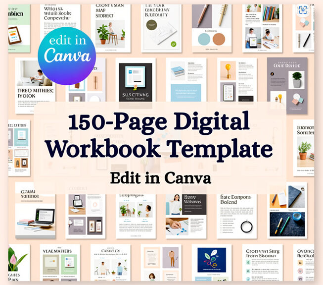 Editable Canva Templates for eBooks,Course Workbooks