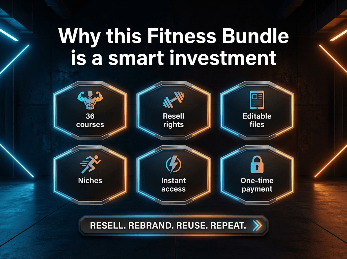 Collection of 36 Fitness Courses with PLR & MRR Rights - Image 3