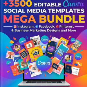 +3500 Editable Canva Social Media Templates