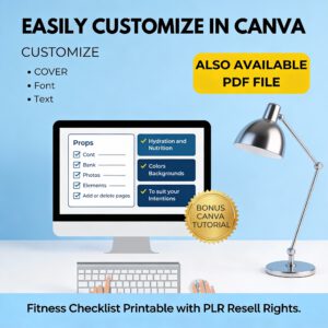 Resellable Fitness Checklist Printable With PLR