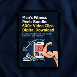 Men's Fitness Reels Bundle: 600+ Video Clips Digital Download